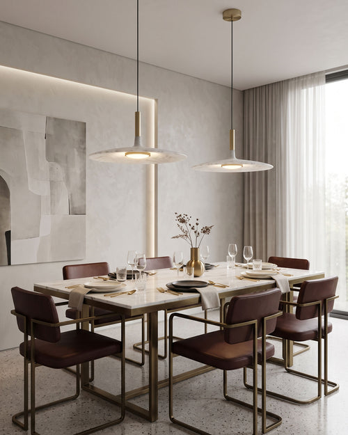 Thea Minimalist Pendant Light styled in multiples